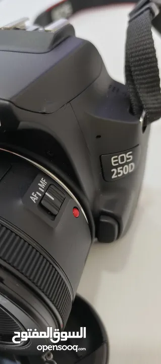 كاميرا كانون camera canon 250d مابتفرق عن الجديد ابدا الا انها مطلعة من كرتونتها