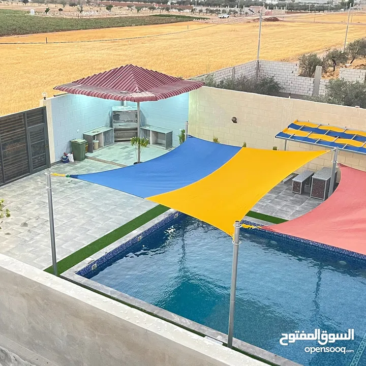 ضيوفنا الكرام  عيشو التجربه عنا بمزرعة وشاليه النور  مكان هادي وخصوصيه عائليه ومناظر طبيعية إلك وللأ
