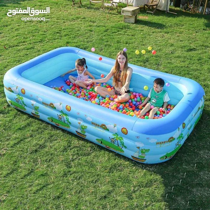 برك FAMILY FUNPOOL القابلة للنفخ – خلّي كل يوم عيد لأطفالك والعيلة برك عائلية بأحجام وأشكال متعددة .