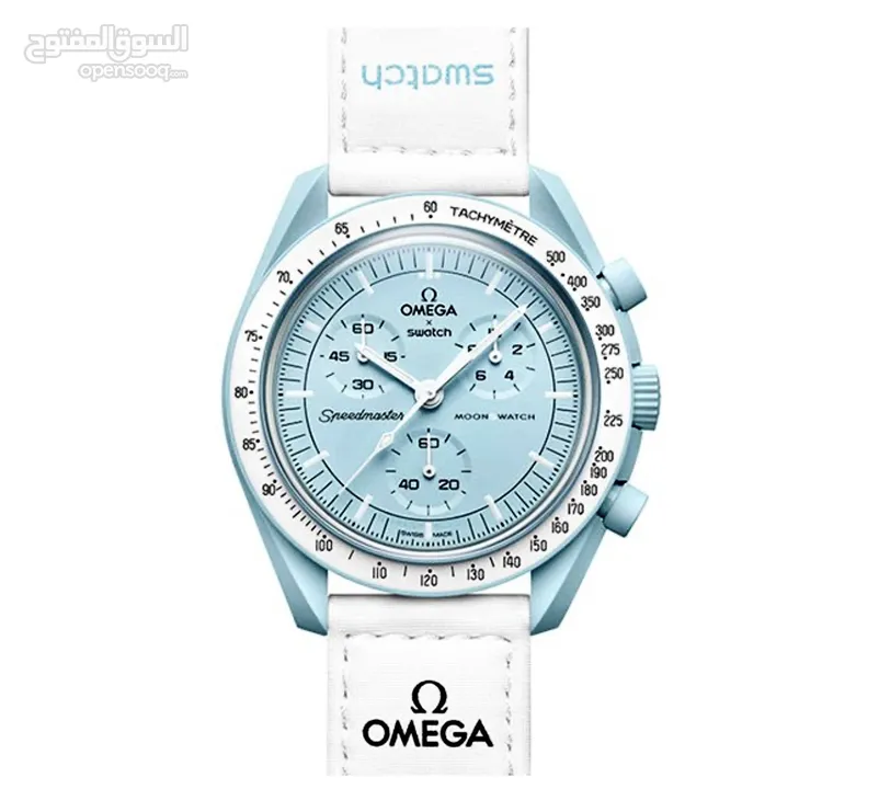 ( الاصلية ) ساعة اوميغا  جديده Swatch Omega خصم اليوم فقط Moon 2024 original !999 الجديد New Look