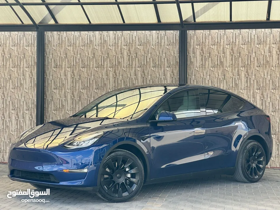 TESLA MODEL Y 2021 LONG RANGE تيسلا لونج رينج دول موتور فحص كامل بسعر مغرري