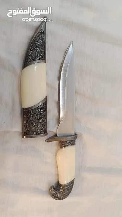 سكين خنجر الصقر الفضي