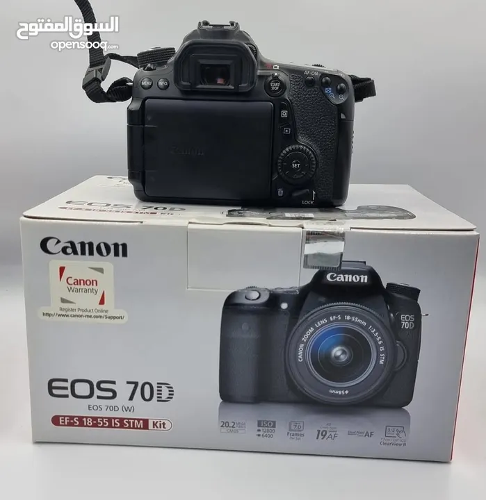 متوفر كاميرتين كانون 250d و 70d