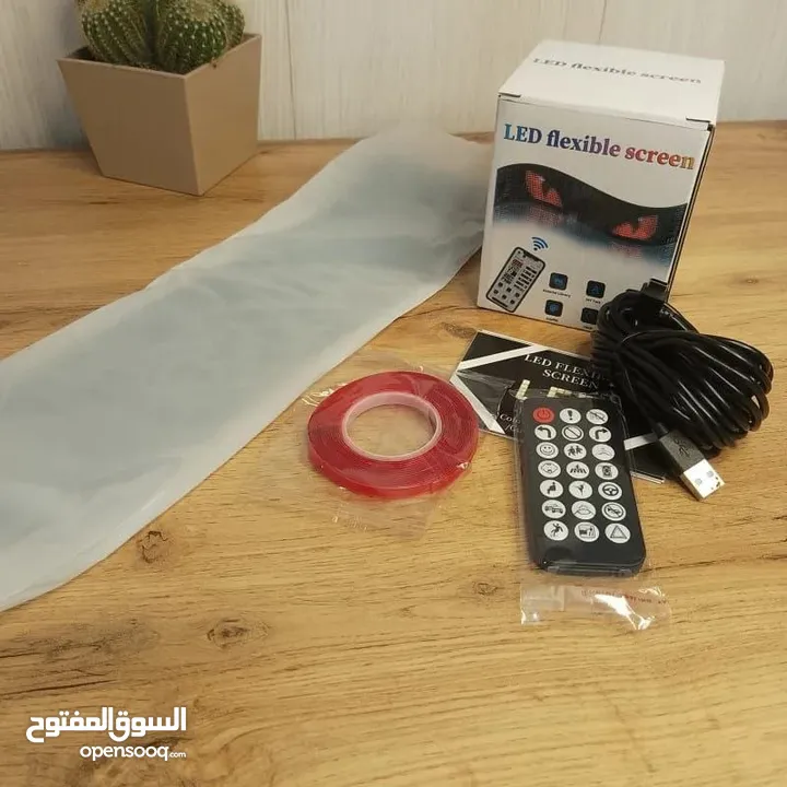 LED Flexible Screen إضاءة LED عيون شريرة للسيارة تحكم ذكي وألوان متعددة مرنة ومقاومة لكل الظروف