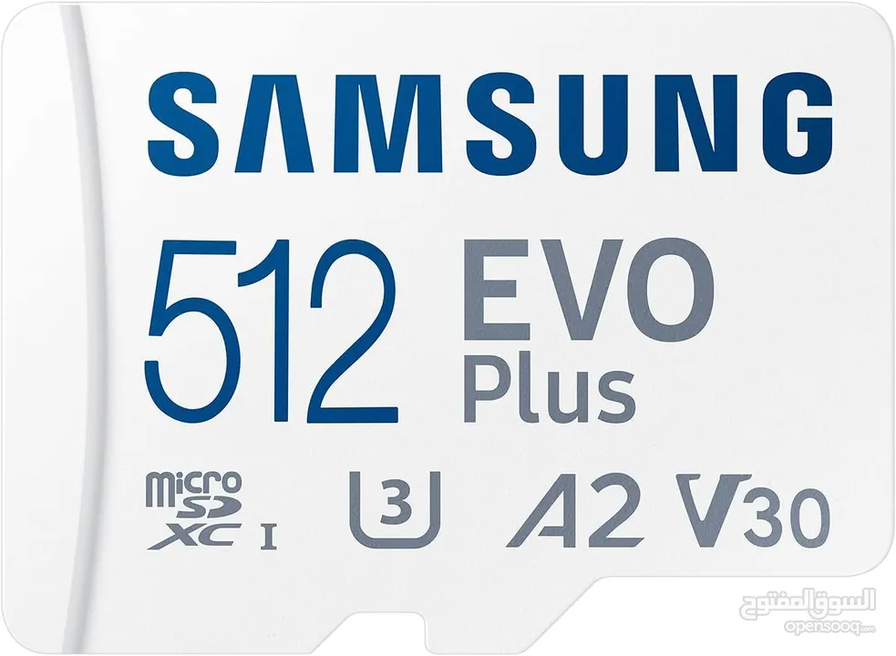 بطاقة ذاكره سامسونج اصليه مواصفات عاليه Samsung Micro SD Card, 512 GB EVO Plus