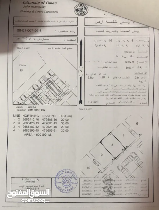 ارضين شبك زاوية للبيع في غيل الشبول الجديدة