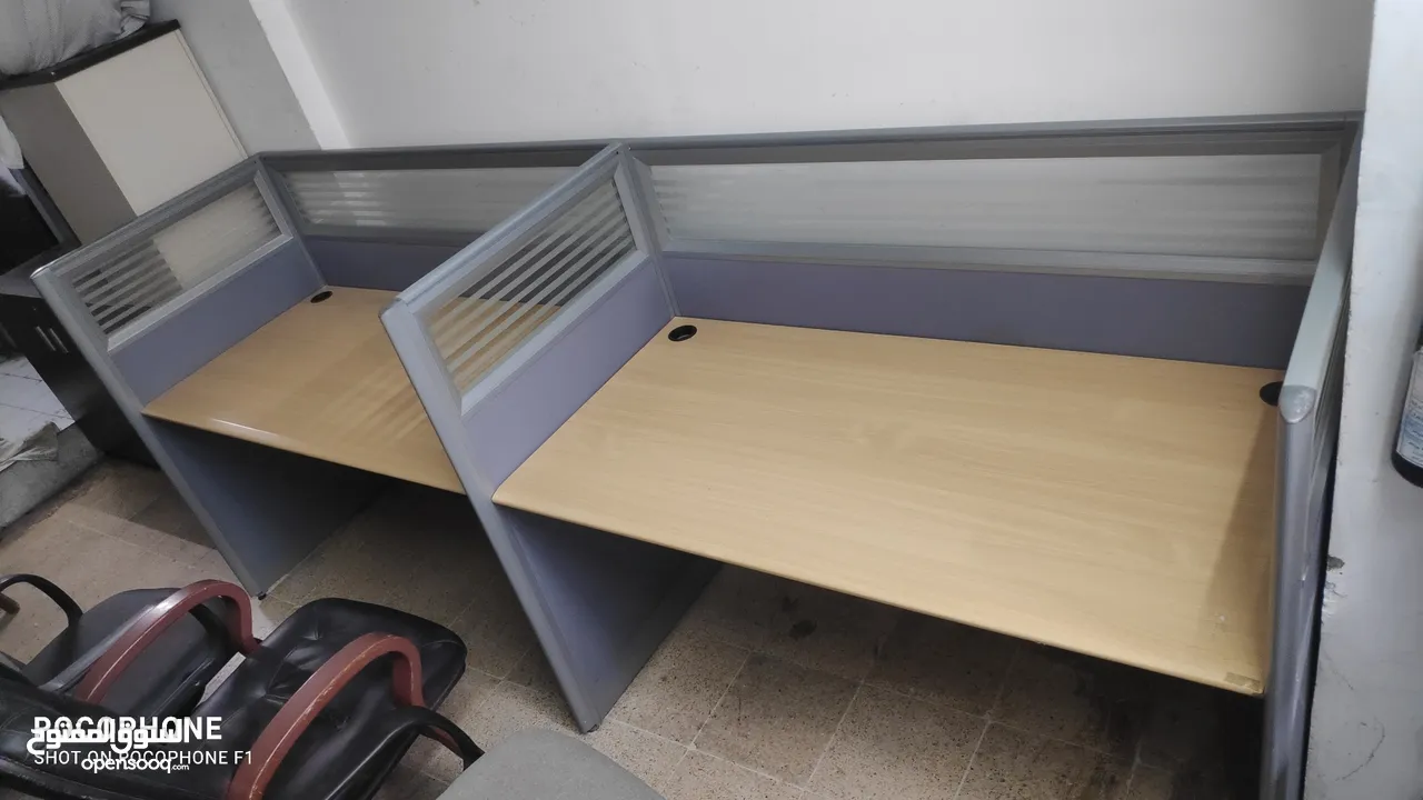 Officr Workstation (طوله مل مكتب 2 نفر)