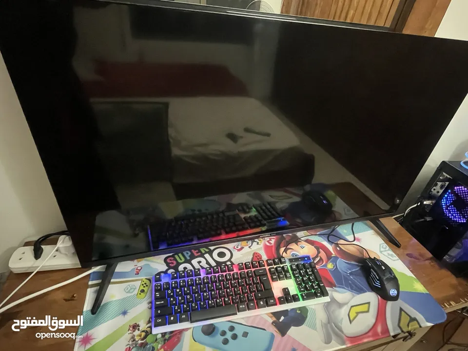 شاشة national sonic smart 43 inch بحالة الوكالة ولا خدش فيها