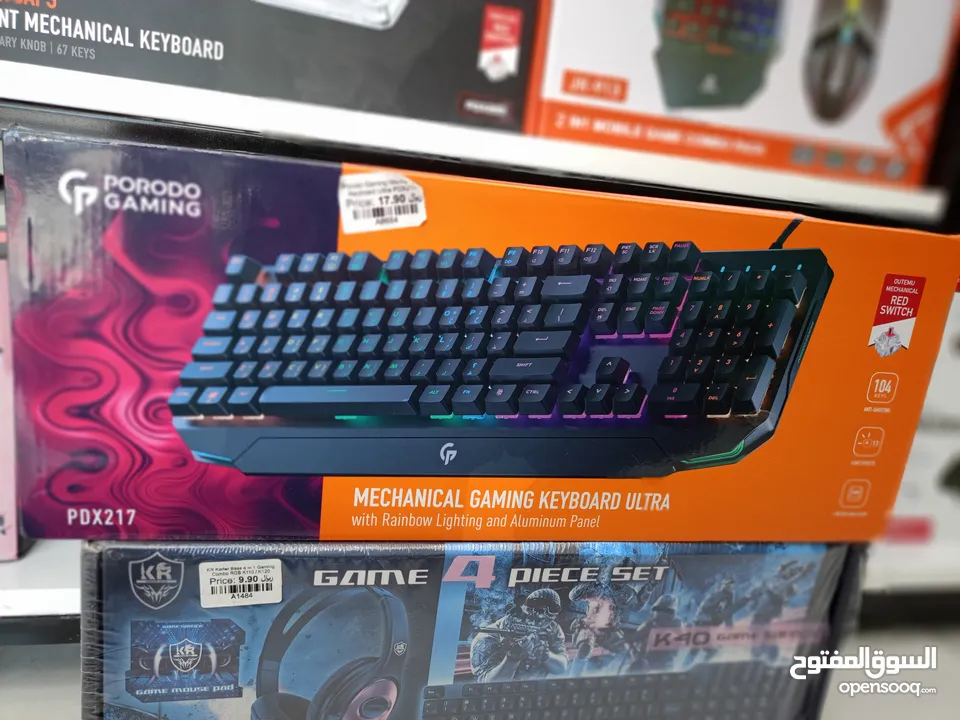 PORODO GAMING MECHANICAL GAMING KEYBOARD ULTRA WITH RAINBOW LIGHTING