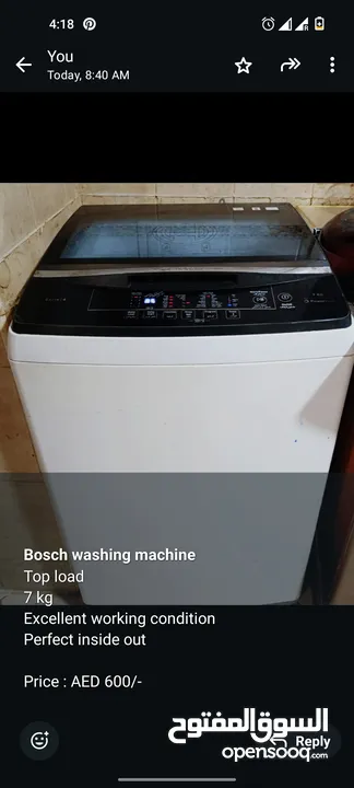 Bosch washing machine 7 kg