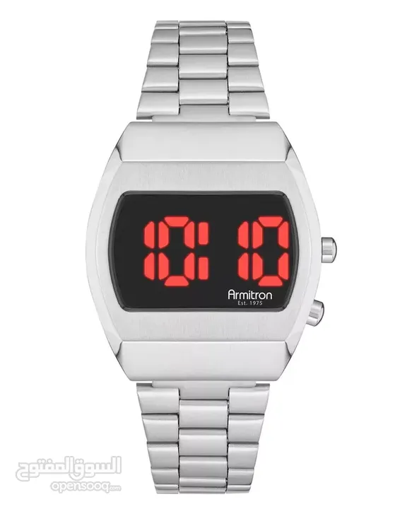 Armitron Sport Retro Men's Digital Bracelet Watch, 40/8475BRSV