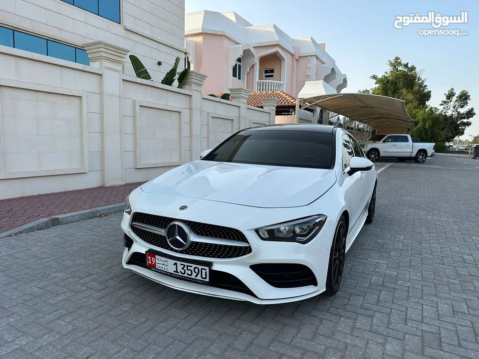 للبيع CLA 250 خليجي 2020 لون ابيض  بحالة الوكالة سقف بانوراما parking assistance