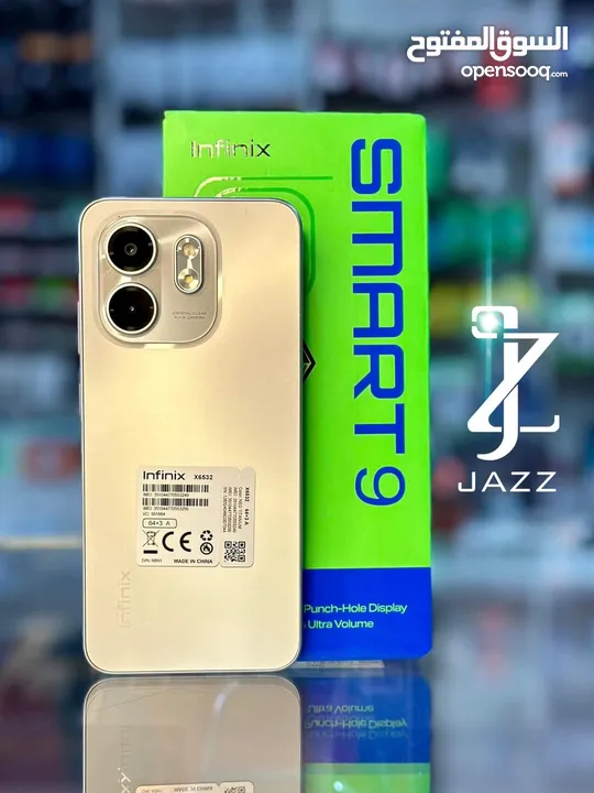 جهاز جديد Smart 9 رام 6 و 8 جيجا 64 و 128 مكفول سنة متوفر توصيل