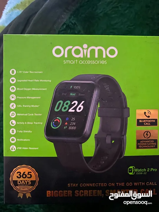 Oraimo ساعه ذكيه بحالة ممتازة جدا  Oraimo Smart occessories  BLUETOOTH call