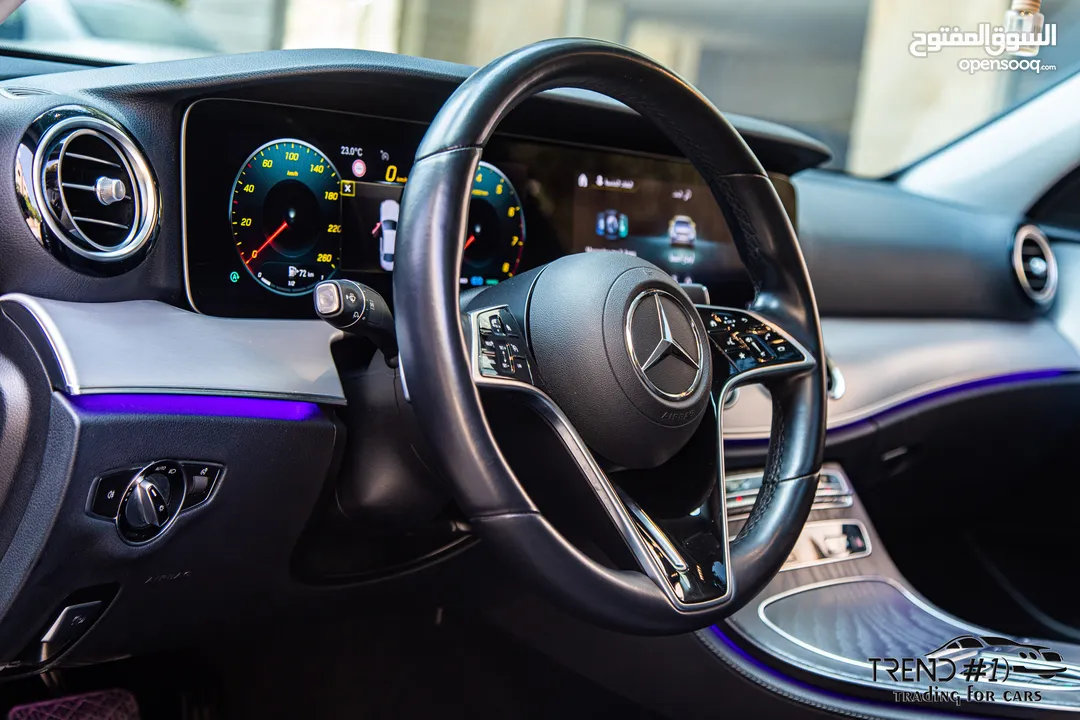 Mercedes E200 2021    السيارة وارد المانيا و قطعت مسافة 51,000 كيلو متر فقط