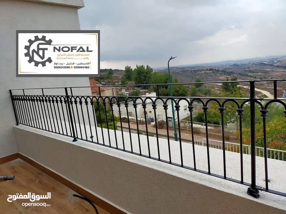 حديد دربزينات بوابات حمايات درج معادن ابواب لحام