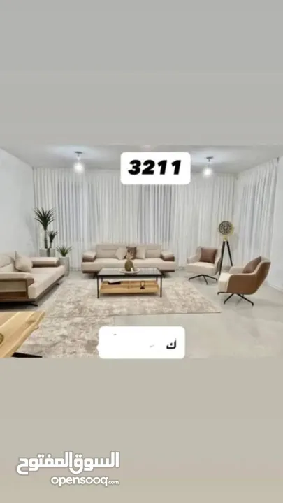 "دلل منزلك بلمسة من الفخامة والراحة مع طقم الجلوس الرائع المكون من 7 مقاعد!