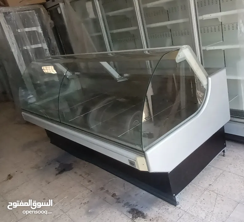 ثلاجات دلي عابدين زجاج مستقيم  وزجاج محني +ثلاجات عرض مفتوح ومغلق