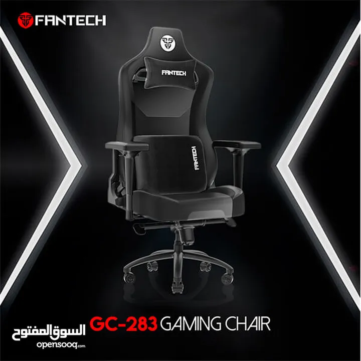 FANTECH ALPHA GC-283 GAMING CHAIR - BLACK كرسي فانتيك الالفضل لون اسود فخم طبي