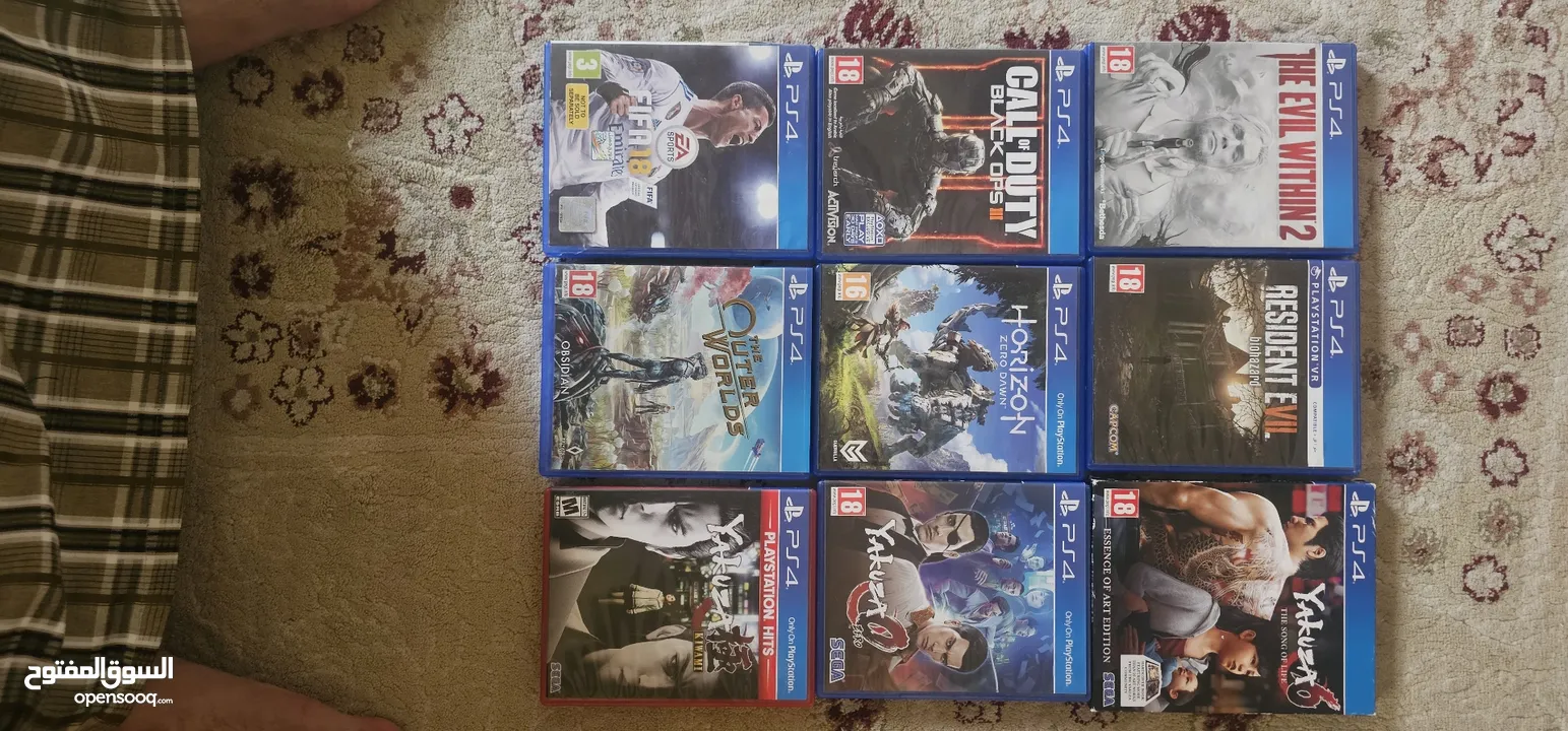 PS4 games each game is 40 AED