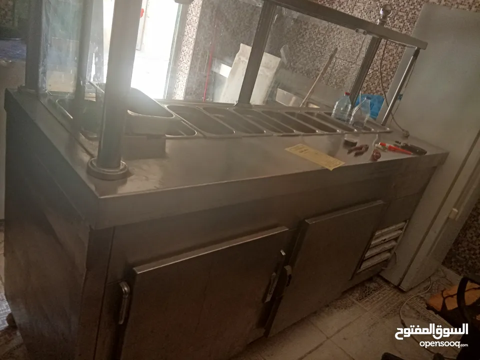 ثلاجة عرض +صاج فلافل للبيع