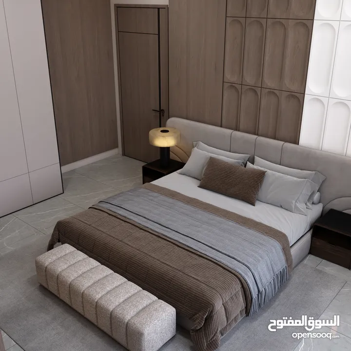 شقة فاخره طابق ارضي مساحة 132 متر+ ترس 100 م  / دير غبار ( اقساط من المالك مباشره )