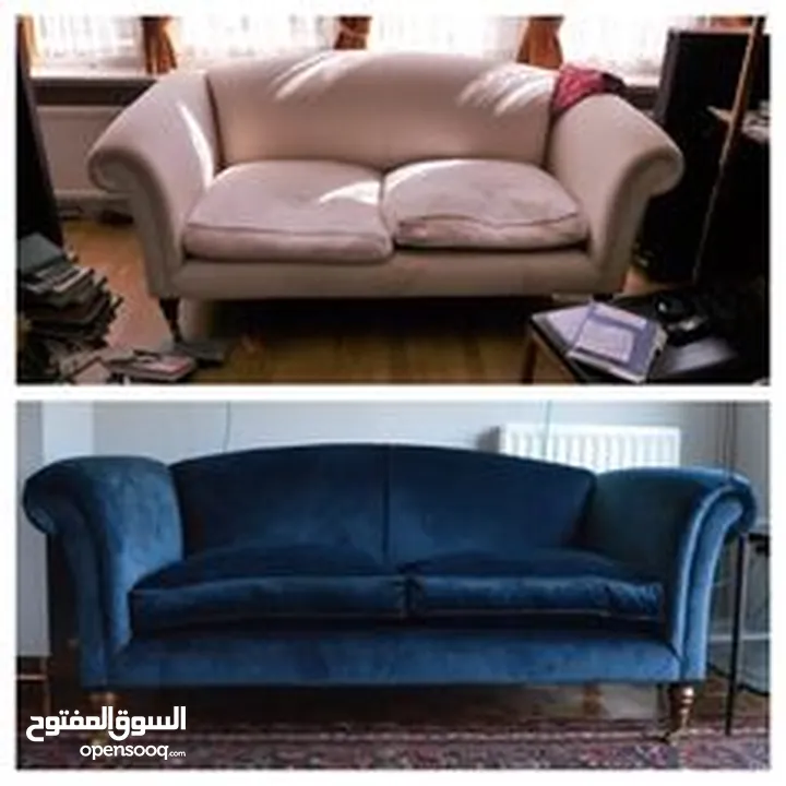 تجديد الكنب بتصاميم فاخرة – عرض رمضان الخاص! Sofa Re-upholstery with Elegant Designs –Ramadan offer