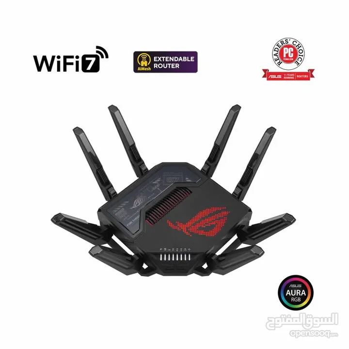 ASUS ROG Rapture GT-BE98 Quad-Band WiFi 7 Gaming Router راوتر