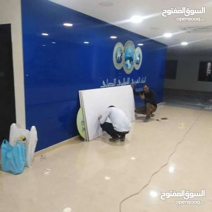 خطاط الحارثي تفصيل وتركيب كافة اللوحات الإعلانية سعر المتر 28دينار