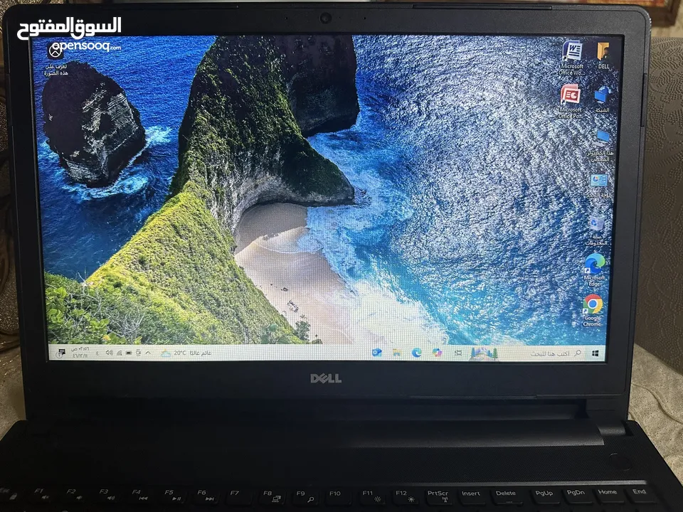 لابتوب dell i5 رام 8 جيجا شاشة 15.6 انش فل كيبورد بحالة الجديد سعرر مميز