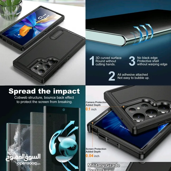 SAMSUNG GALAXY S23 ultra . S22 ULTRA SHOCKPROOF Case Cover with privacy screen protector