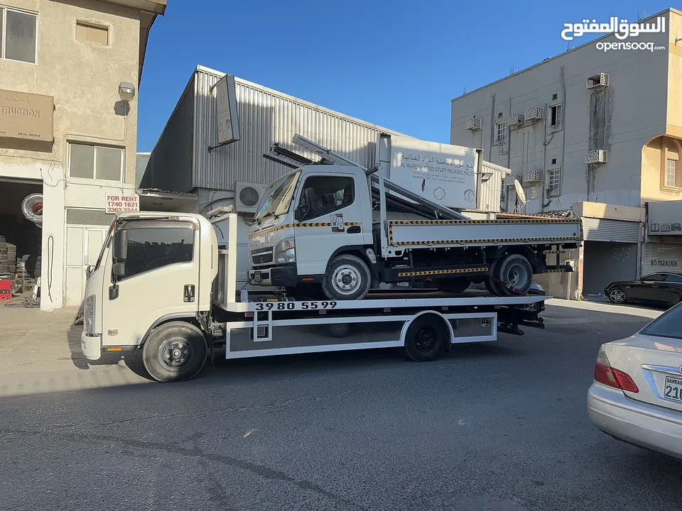 سطحة مدينة حمد 24 Hamad Town TOWING CAR 24 ونش رافعة رافعه نقل سطحة البحرين خدمات سحب سيارات