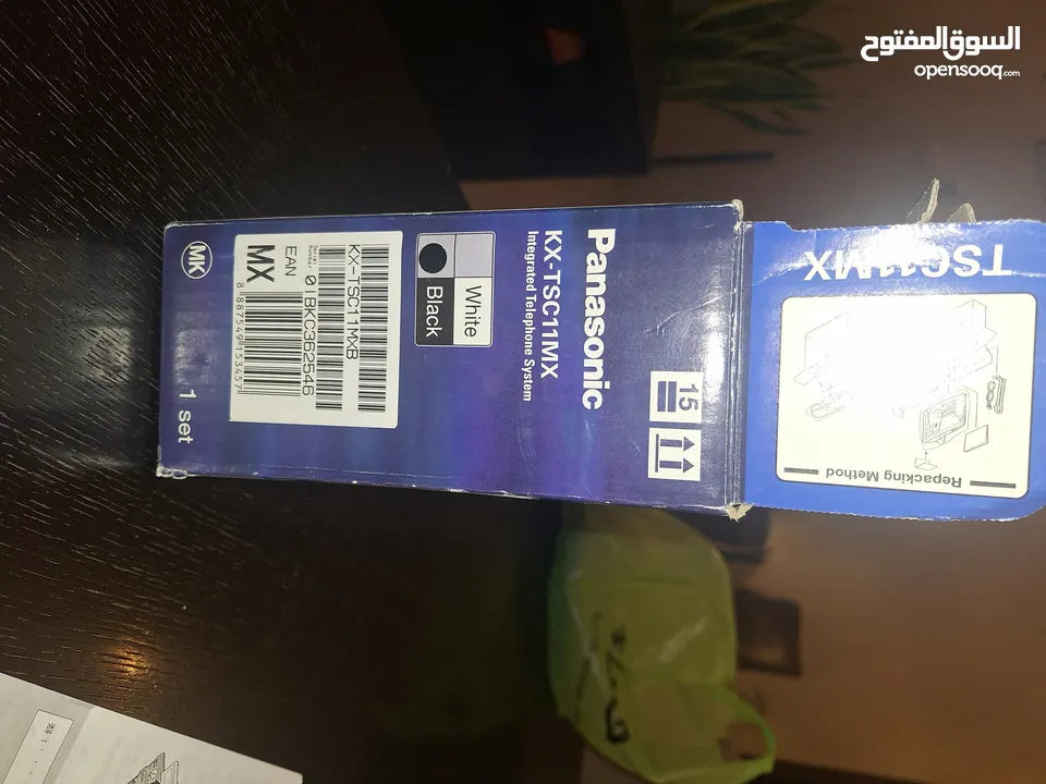 تلفون Panasonic لون اسود كاشف للارقام مستعمل وبحالة ممتازة للبيع