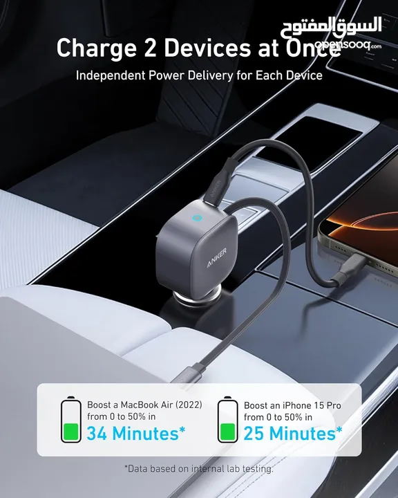 Anker USB-C Car Charger, 75W Max -NEW -MEAGByte