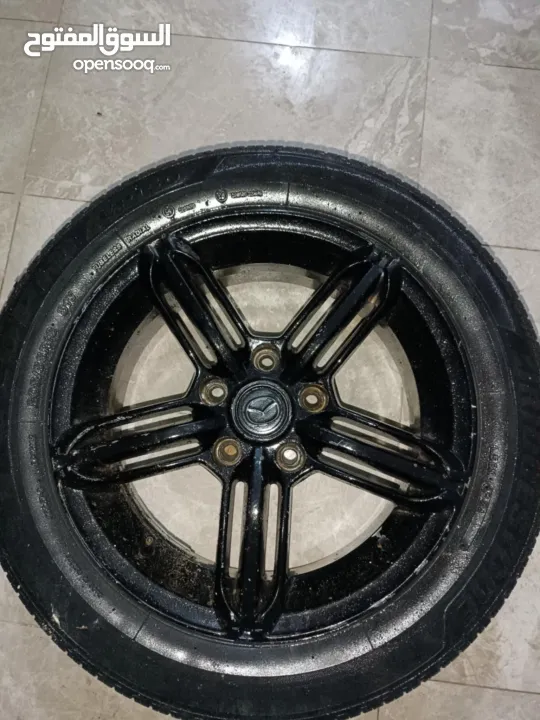 متوفر طقم جنط مازدا مستعمل