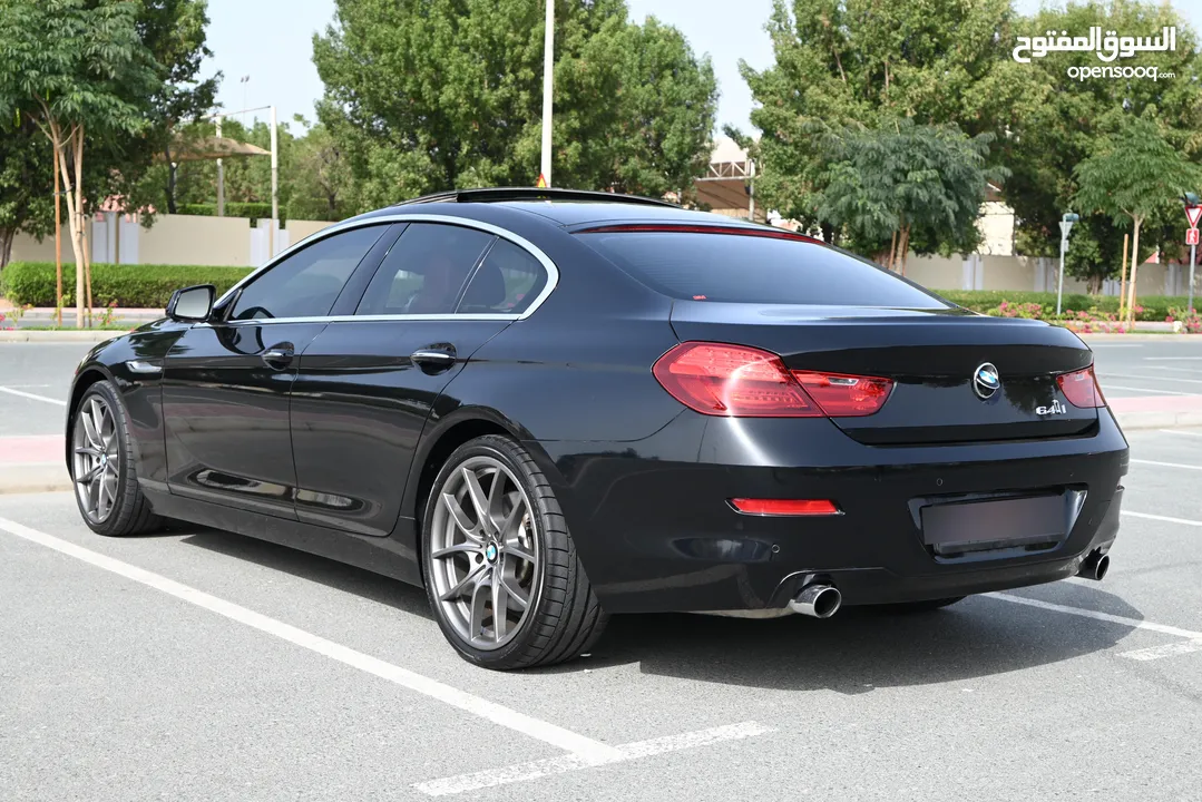 BIG DEAL - RAMADAN OFFER - 0% DP - BMW 640i GRAND COUPE 2015 - LOW MILEAGE - FULL AGENCY SERVICE