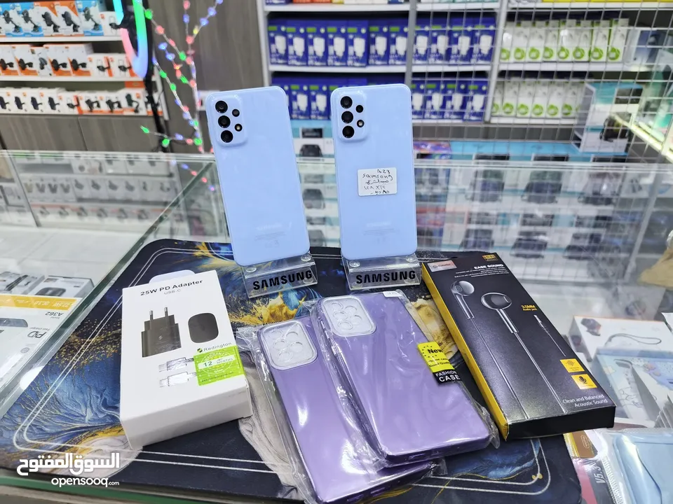 الازرق البارد متوفر SAMSUNG A23 رام 12 جيجا 128 بدون كرتونه معه بكج هدية متوفر توصيل