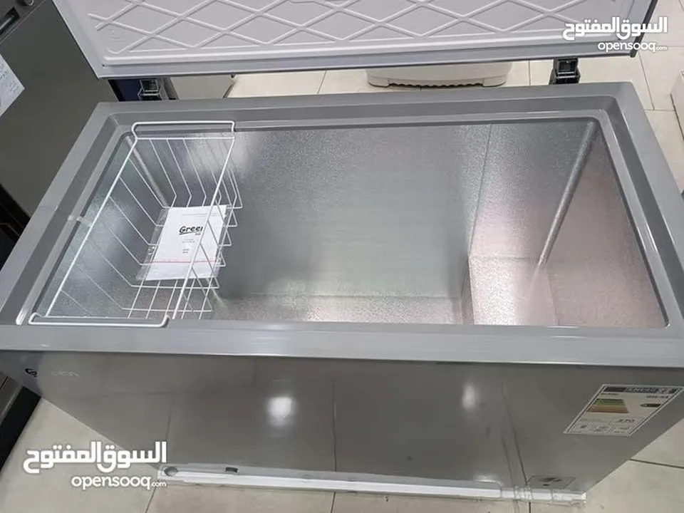 عرض نااار على فريزر بطح جرين هوم 200 لتر سلفر و 300 لتر سلفر وجميع الأحجام