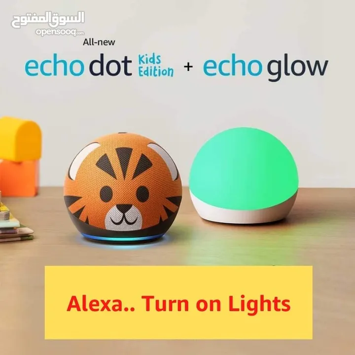 سماعة امازون ايكو دوت اليكسا اصدار للاطفال + مصباح ايكو الذكي  Amazon Echo Dot Kids Edition Alexa