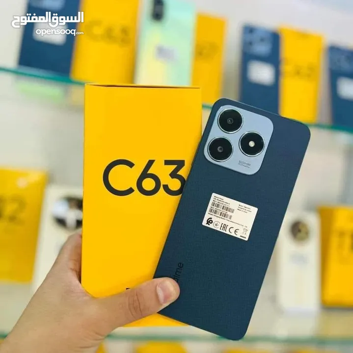 جهاز جديد Relmi C63 رام 12 جيجا 128 مكفول سنة ونص متوفر توصيل