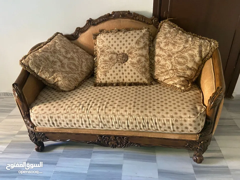 طقم كنب خشب زان للبيع