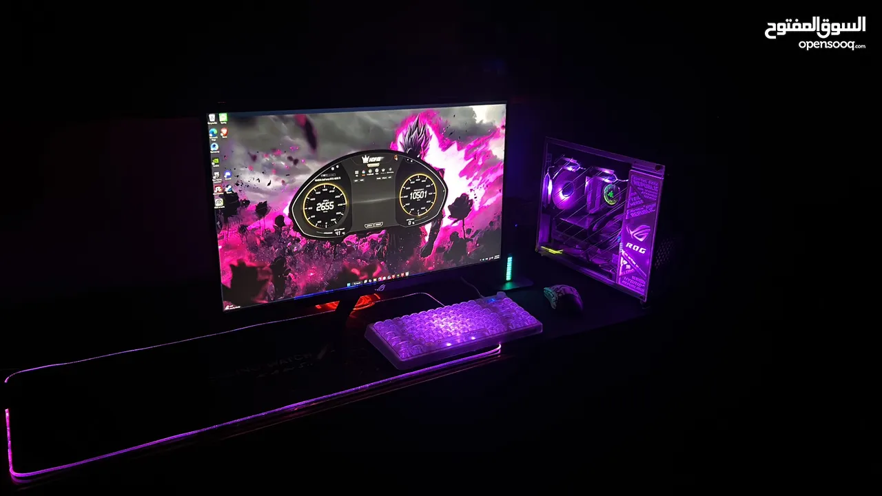 شاشة ASUS ROG STRIX XG279Q 27 إنش  من أقوى الشاشات بدقة فائقة استخدام سنة يوجد كفالة مصنعية الشاشة ن