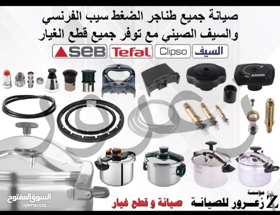 صيانة جميع أنواع طناجر الضغط SEB / Tefal وصيانة جميع خلاطات المولينكس و اجهزه اخرى