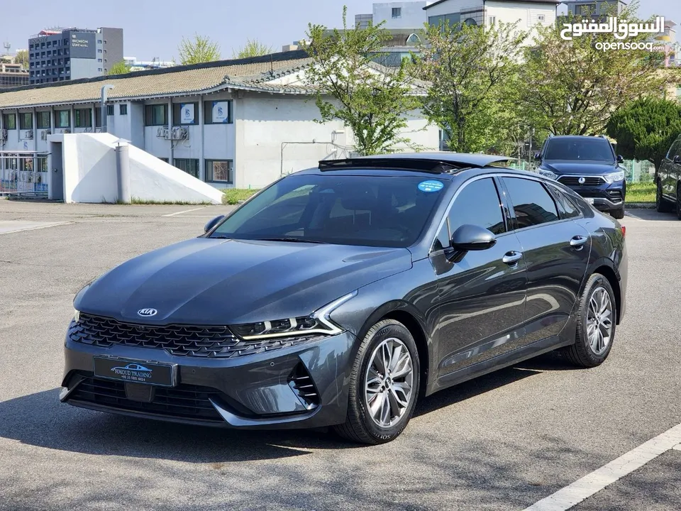KIA K5 Hybrid 2021بانوراما فل  وارد كوري فحص كامل و لا ملاحظه كلين تايتل من دون حوادث
