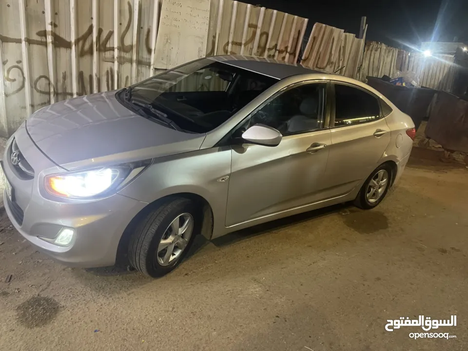 هونداي اكسنت  2014  مطور 1400 جير 6 غيار والفحص مرفق بلصور الله يبارك لصاحب النصيب