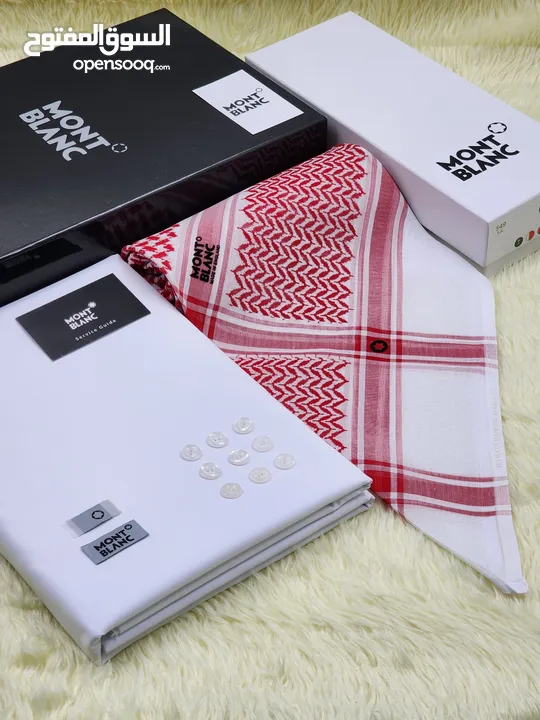 عرض خاص اطقم جديده اصدارات 2025 قماش مع الشماغ كارتير مونت بلانك اقنر جفنشي ملكي خاص مع المرفقات.