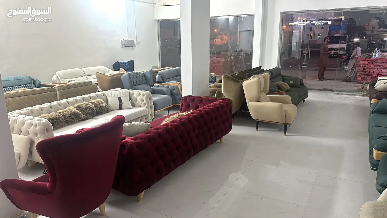 كنب تركي جاهز (3+3+1+1) Ready-made Turkish sofa(3+3+1+1)