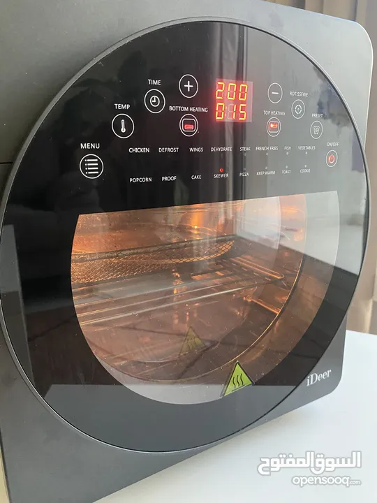 Air Fryer Oven,14.5L Large Toaster Oven with Touch Screen LED Digital, 16 Program