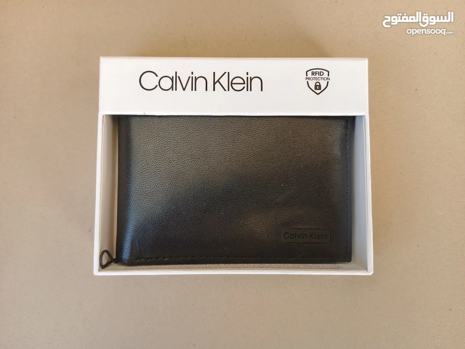 محفظة جلد رجالي Calvin Klein