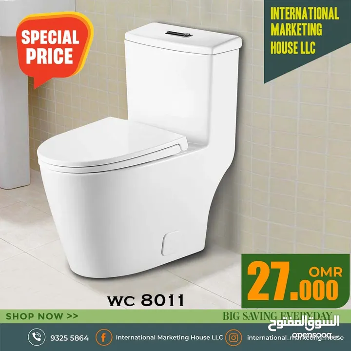 Bathroom accessories - اكسسوارات الحمام Full Pedstal Basin - مغسلة بقاعدة كاملة Wash Basin - مغسلة